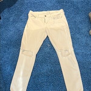 White Distressed Jeans